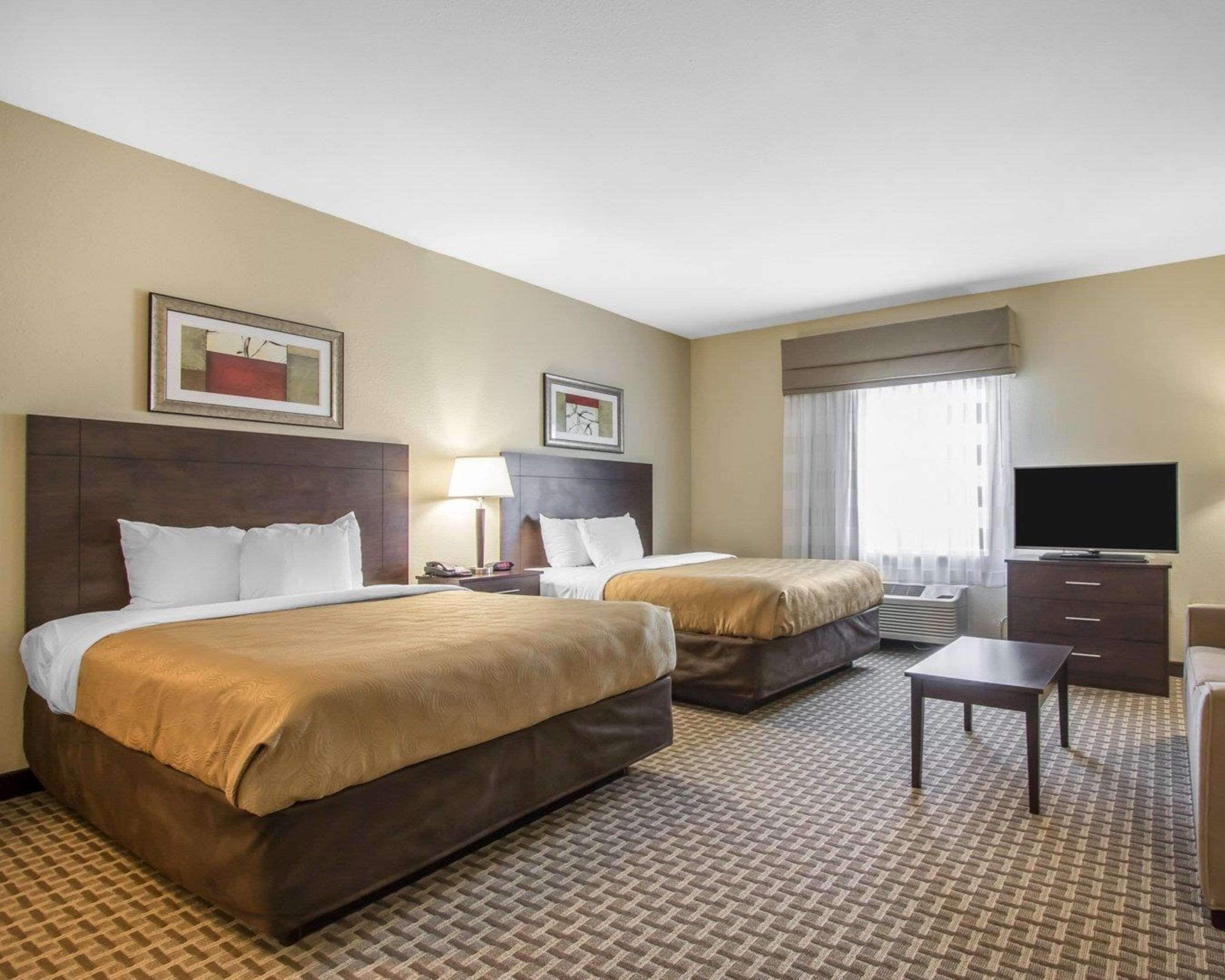 efficiency, suite, 2 queen beds, non smoking | premium bedding, iron/ironing board, free cots/infant beds