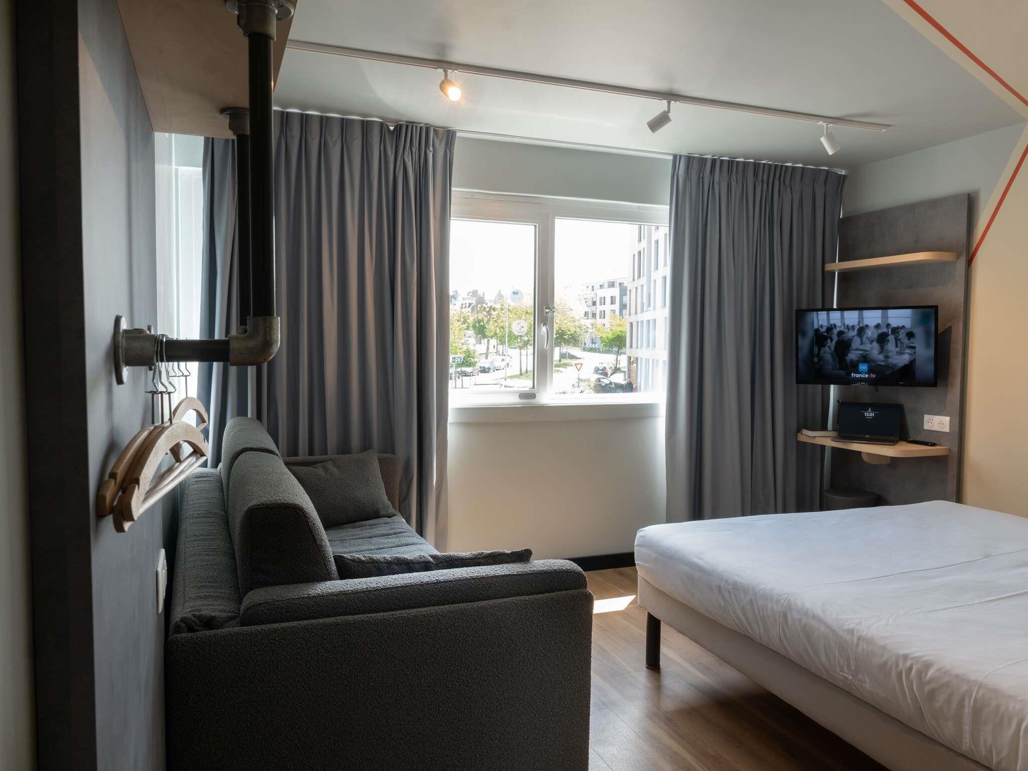 Room, Multiple Beds, Accessible, Non Smoking | Desk, laptop workspace, blackout curtains, soundproofing