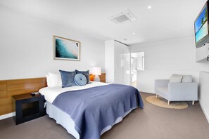 아파트, 침실 2개 | 고급 침구, 방음 설비, 다리미/다리미판, 무료 WiFi