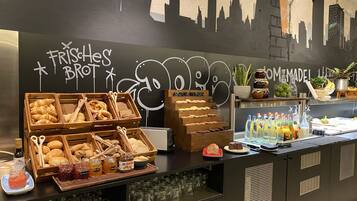 Daily buffet breakfast (EUR 24 per person)