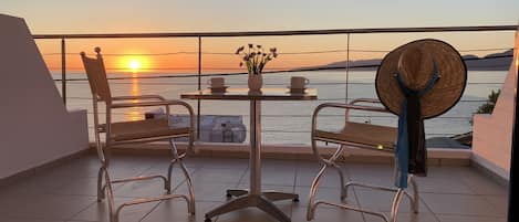 Uitzicht vanaf balkon