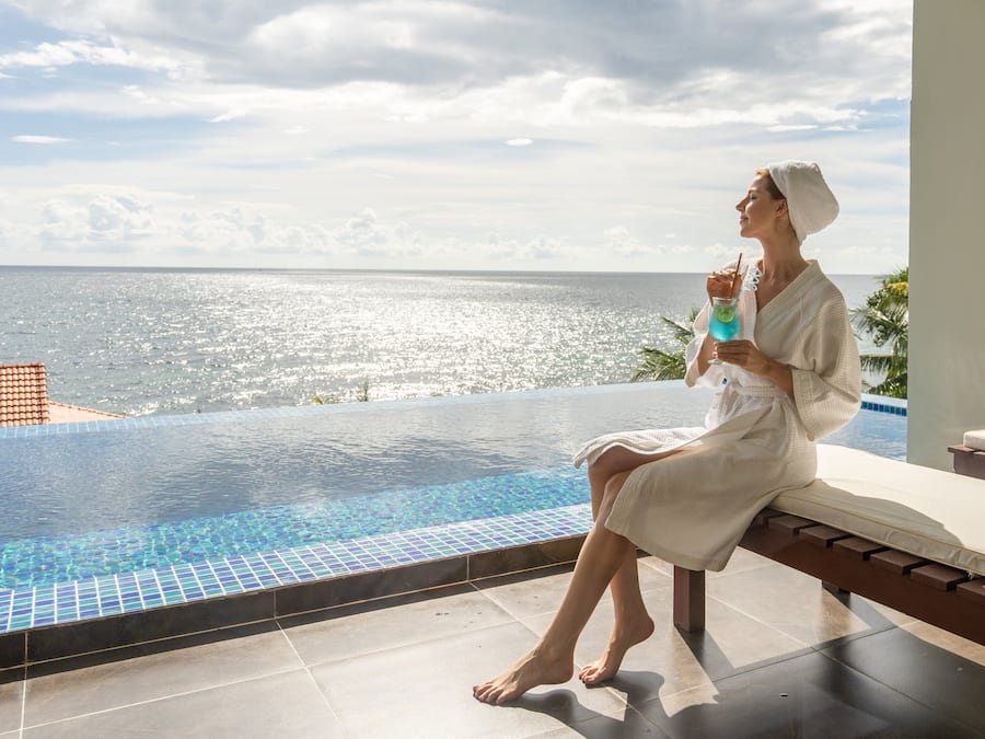 Villa Luxury, 1 camera da letto, piscina privata | Biancheria da letto di alta qualità, minibar, una cassaforte in camera