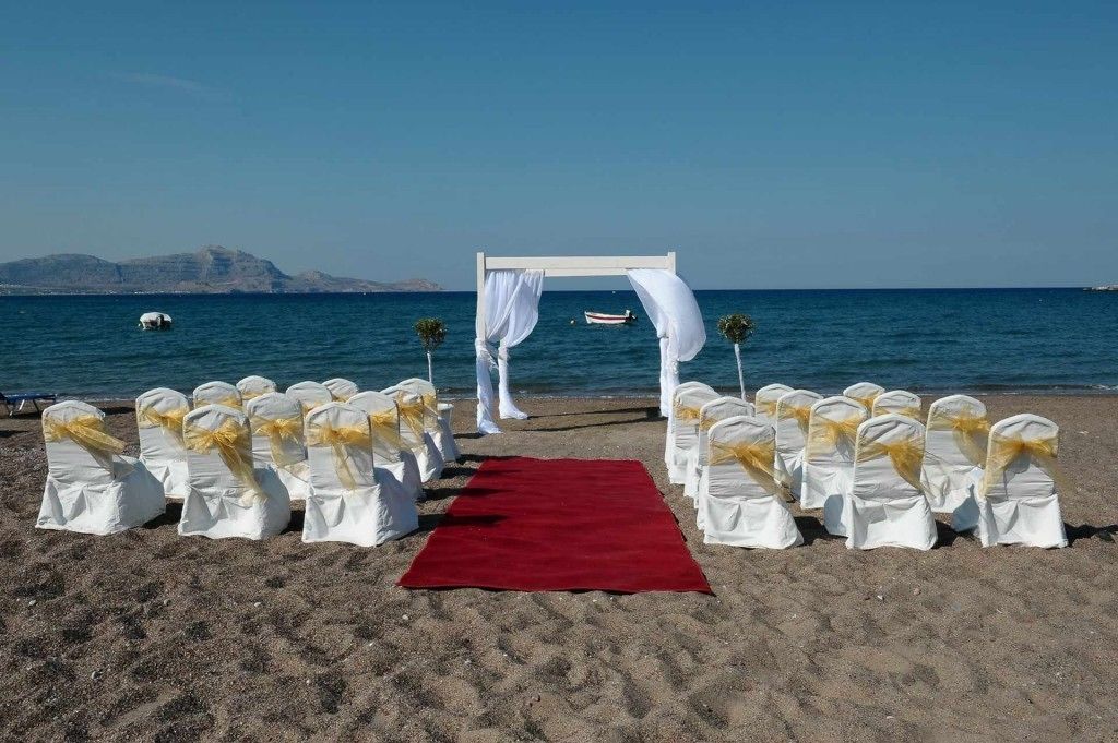 outdoor wedding area