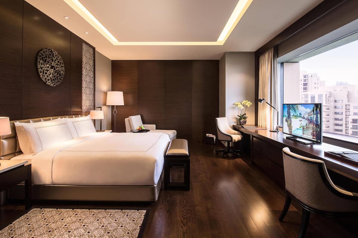 1 quarto, roupas de cama premium, frigobar, cofres nos quartos