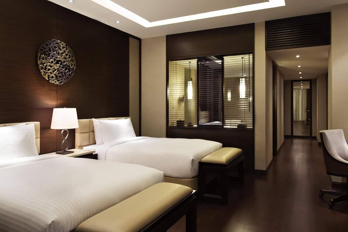 1 quarto, roupas de cama premium, frigobar, cofres nos quartos