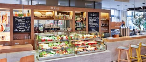 Breakfast, lunch served; Mediterranean cuisine, al fresco dining