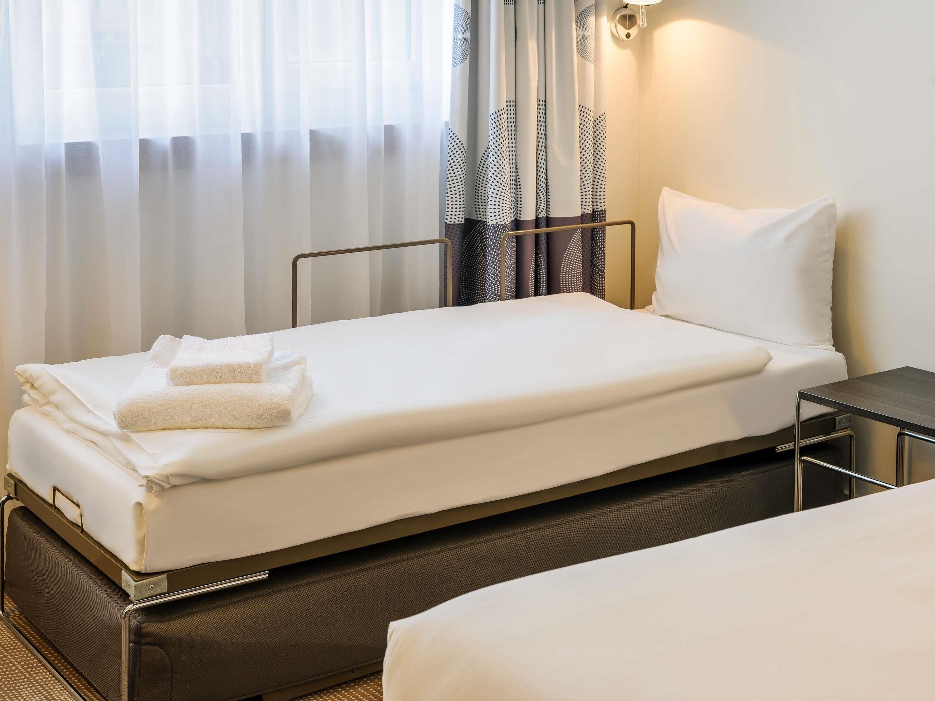 Premium bedding, pillow-top beds, in-room safe, desk