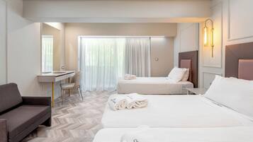 Biancheria da letto di alta qualità, minibar, una cassaforte in camera