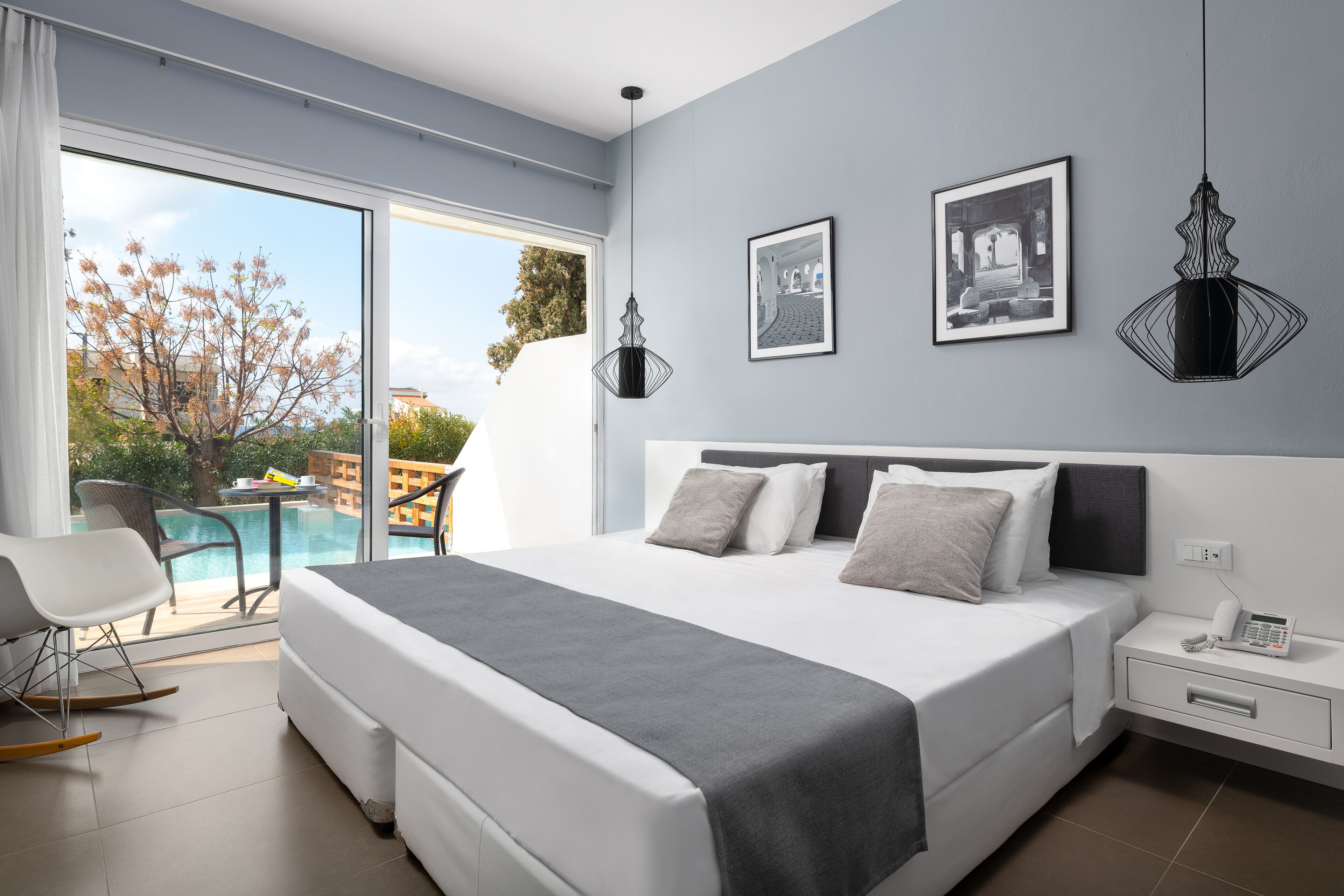 Junior Suite, Private Pool | Premium bedding, in-room safe, individually furnished