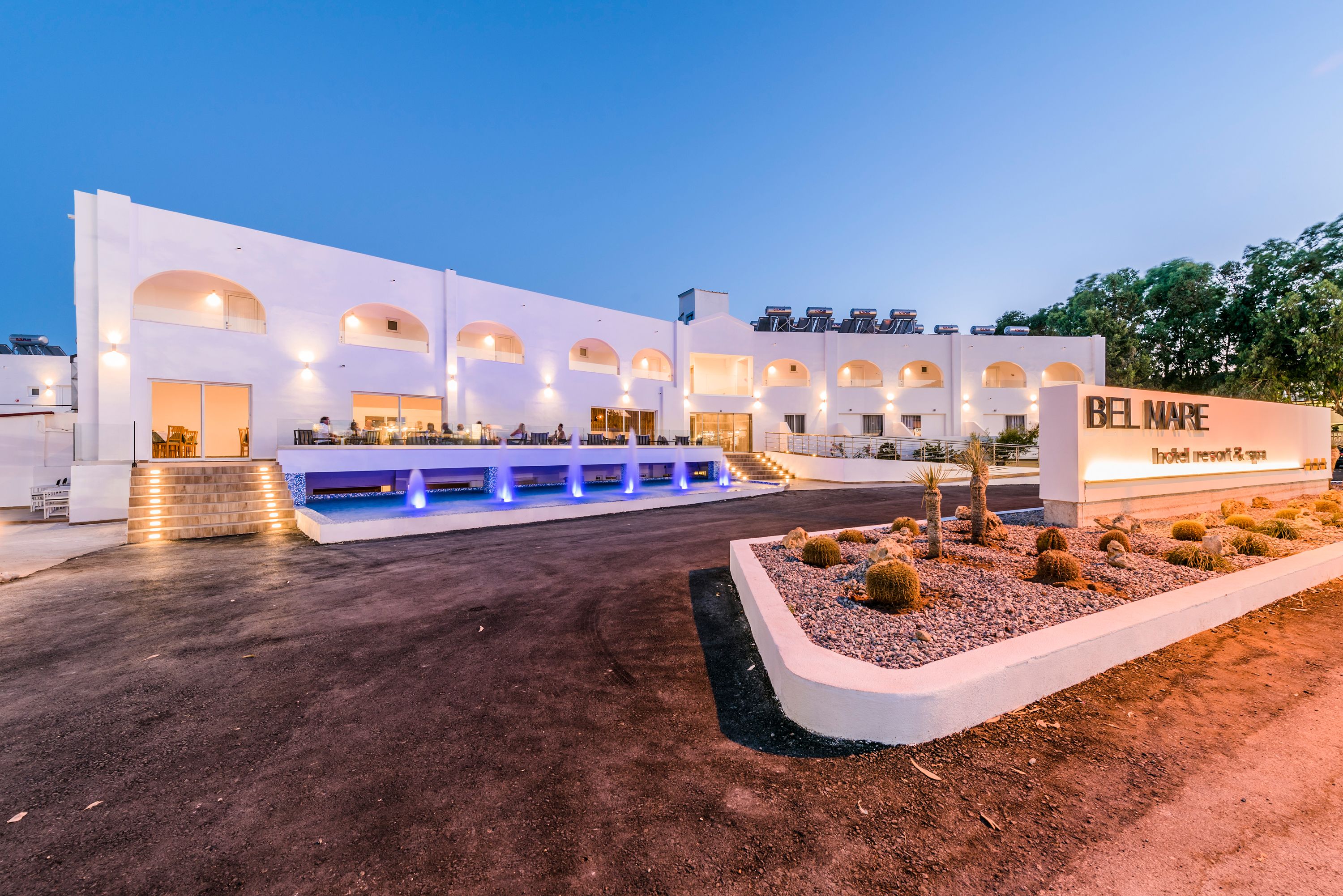 Front of property - evening/night