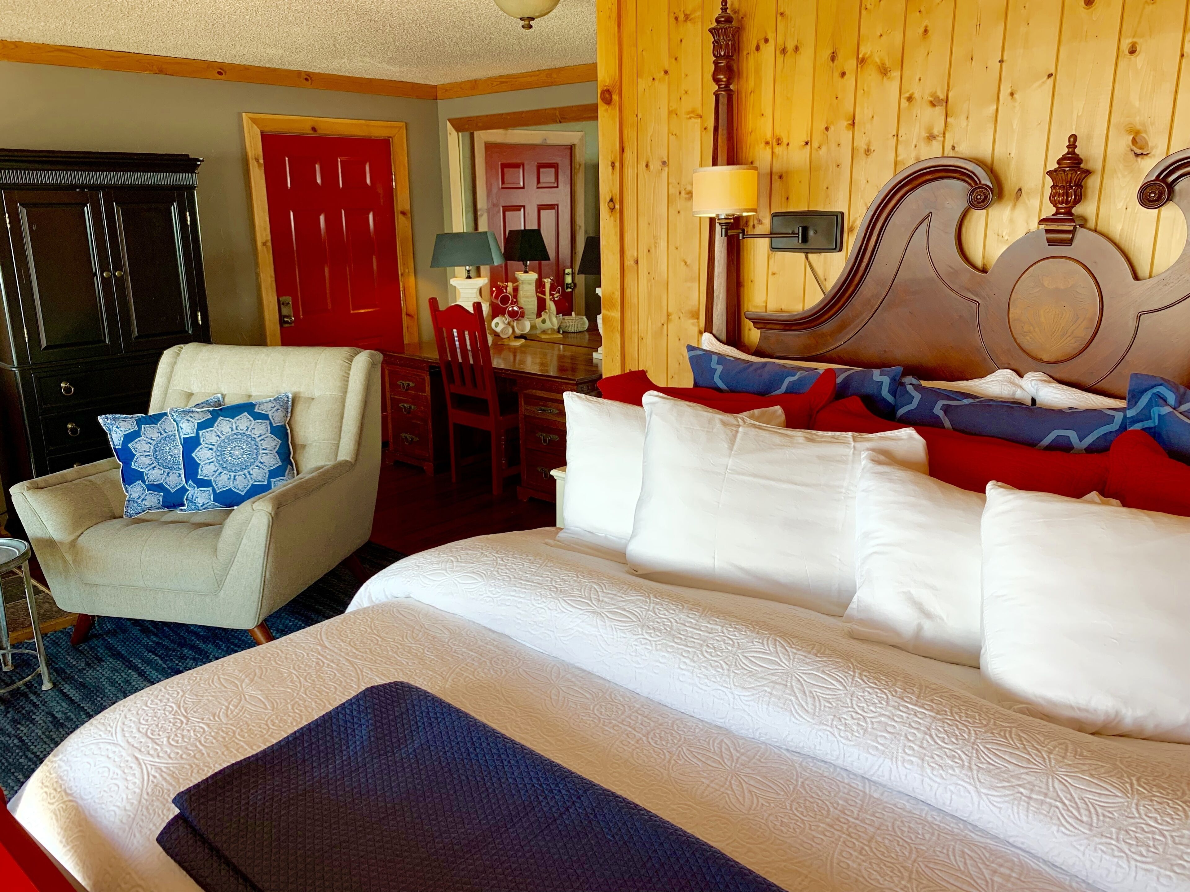 Premium bedding, memory-foam beds, individually decorated