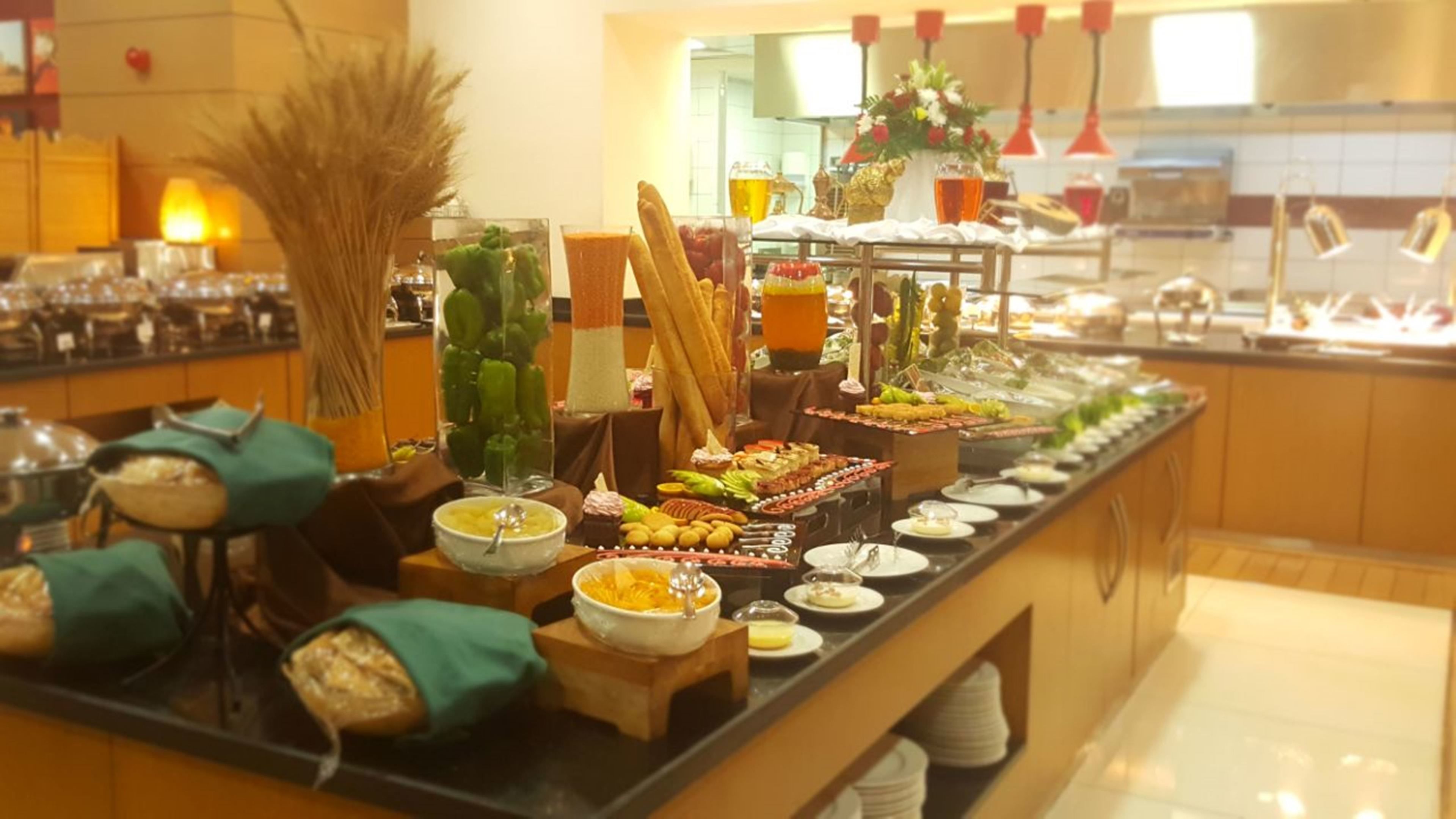 daily buffet breakfast (sar 70 per person)