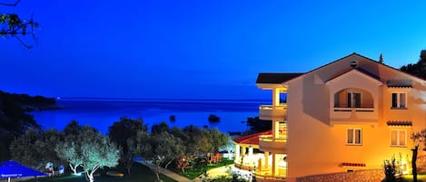 Front of property – evening/night