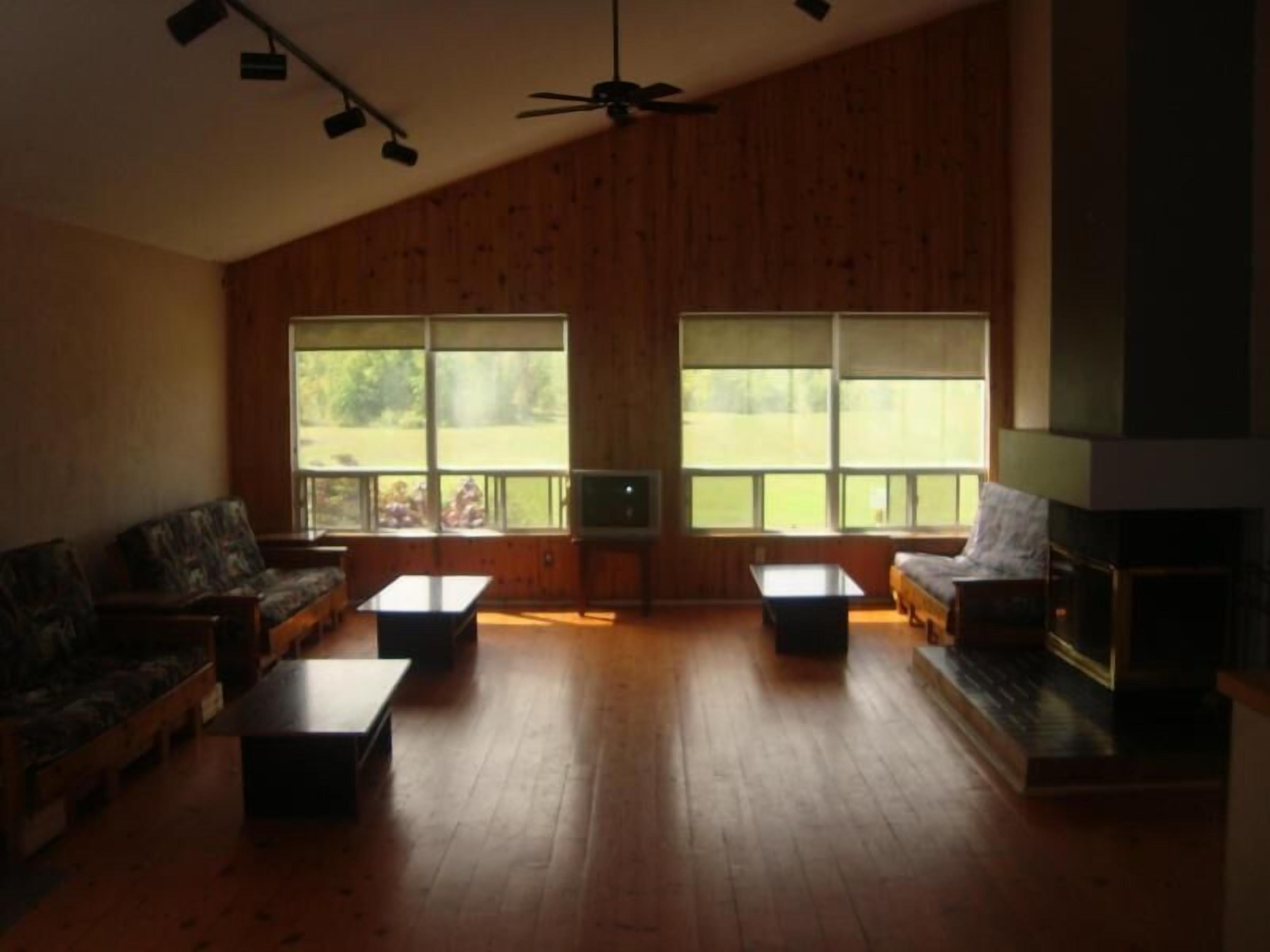 Chalet, Multiple Bedrooms (pillows and duvets provided - bed linens and towels NOT provided) | Living area | TV, fireplace