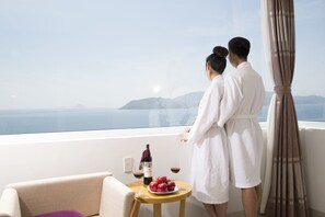 Executive-Doppel- oder -Zweibettzimmer, Meerblick | Balkon