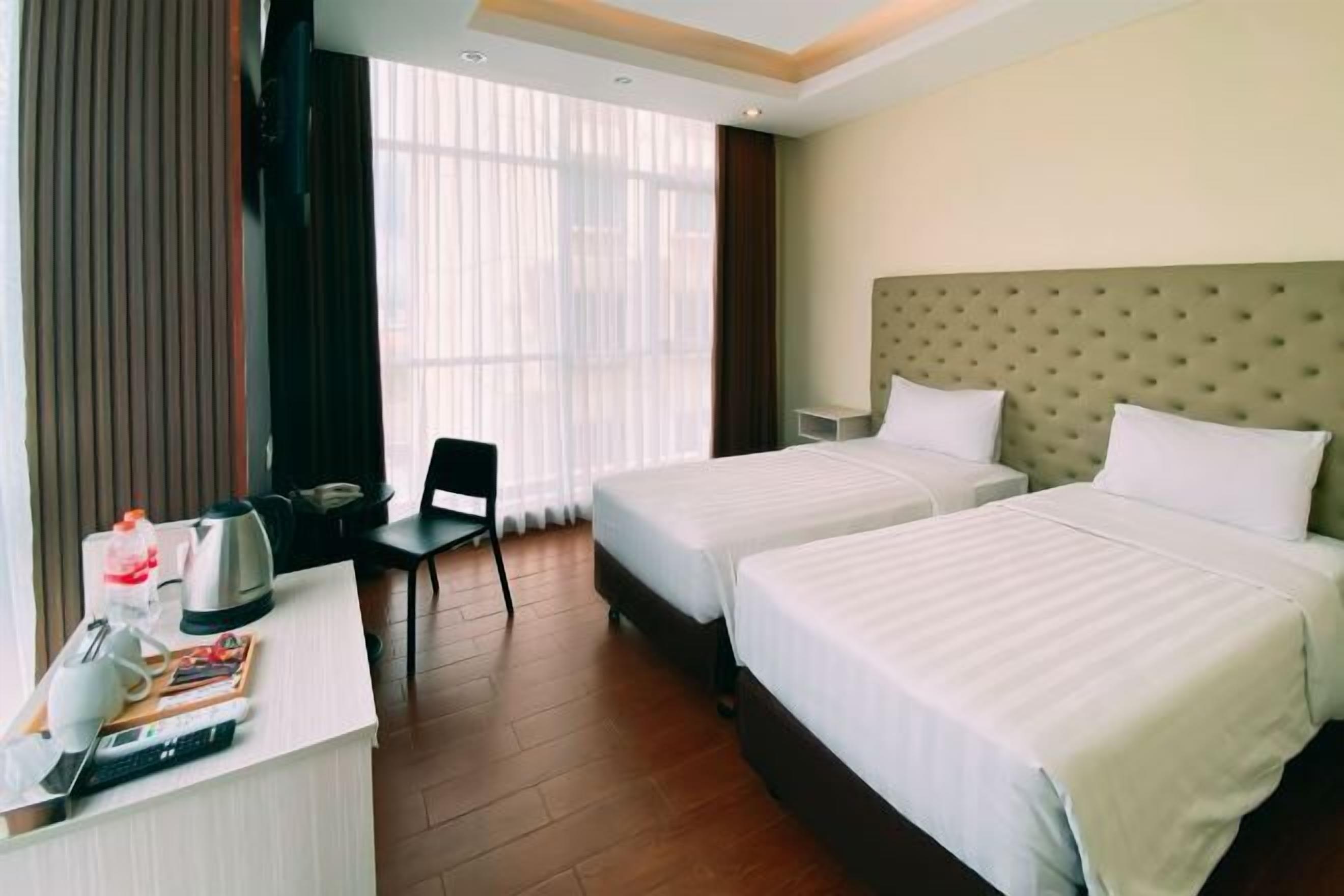 In-room safe, desk, laptop workspace, blackout drapes