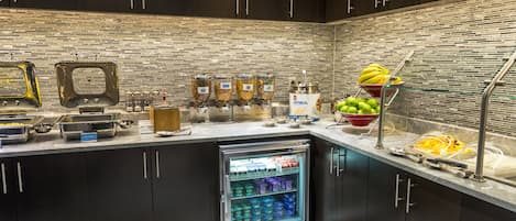 Free daily buffet breakfast