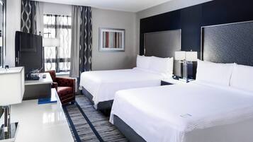 Room, 2 Queen Beds, Non Smoking | Desk, soundproofing, iron/ironing board, free cots/infant beds