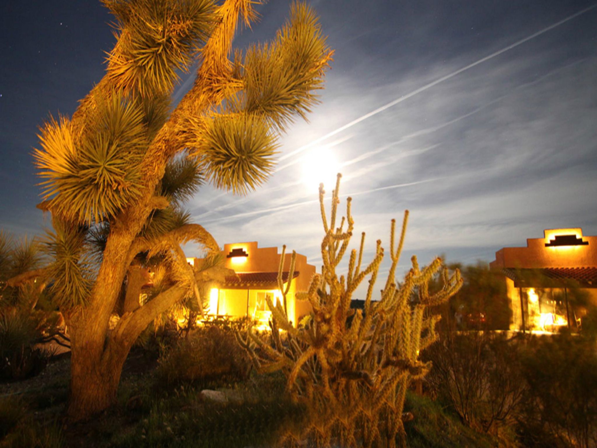 Front of property – evening/night