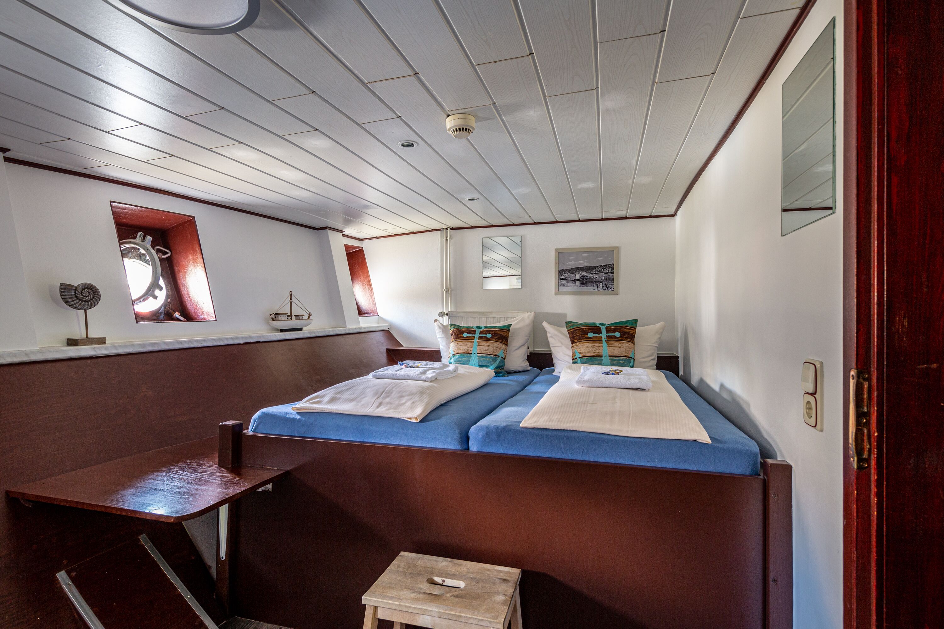 double cabin, shared bathroom | blackout curtains, free cots/infant beds, travel cot, rollaway beds