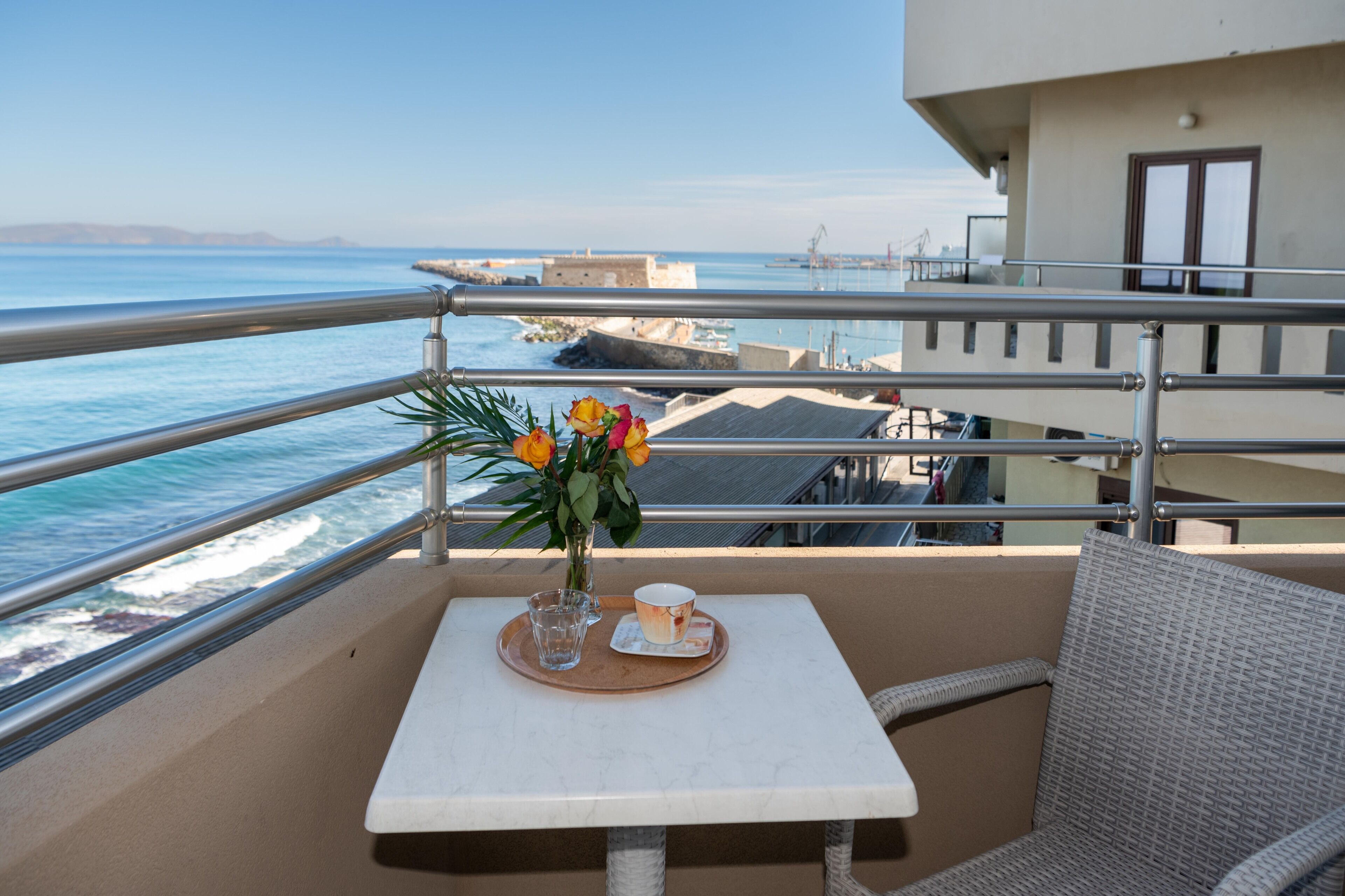 Chambre Standard, vue mer | Vue depuis le balcon