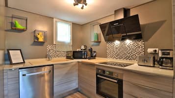 Apartamento Confort, baño privado, vistas a la montaña (Ongietorri) | Cocina compartida