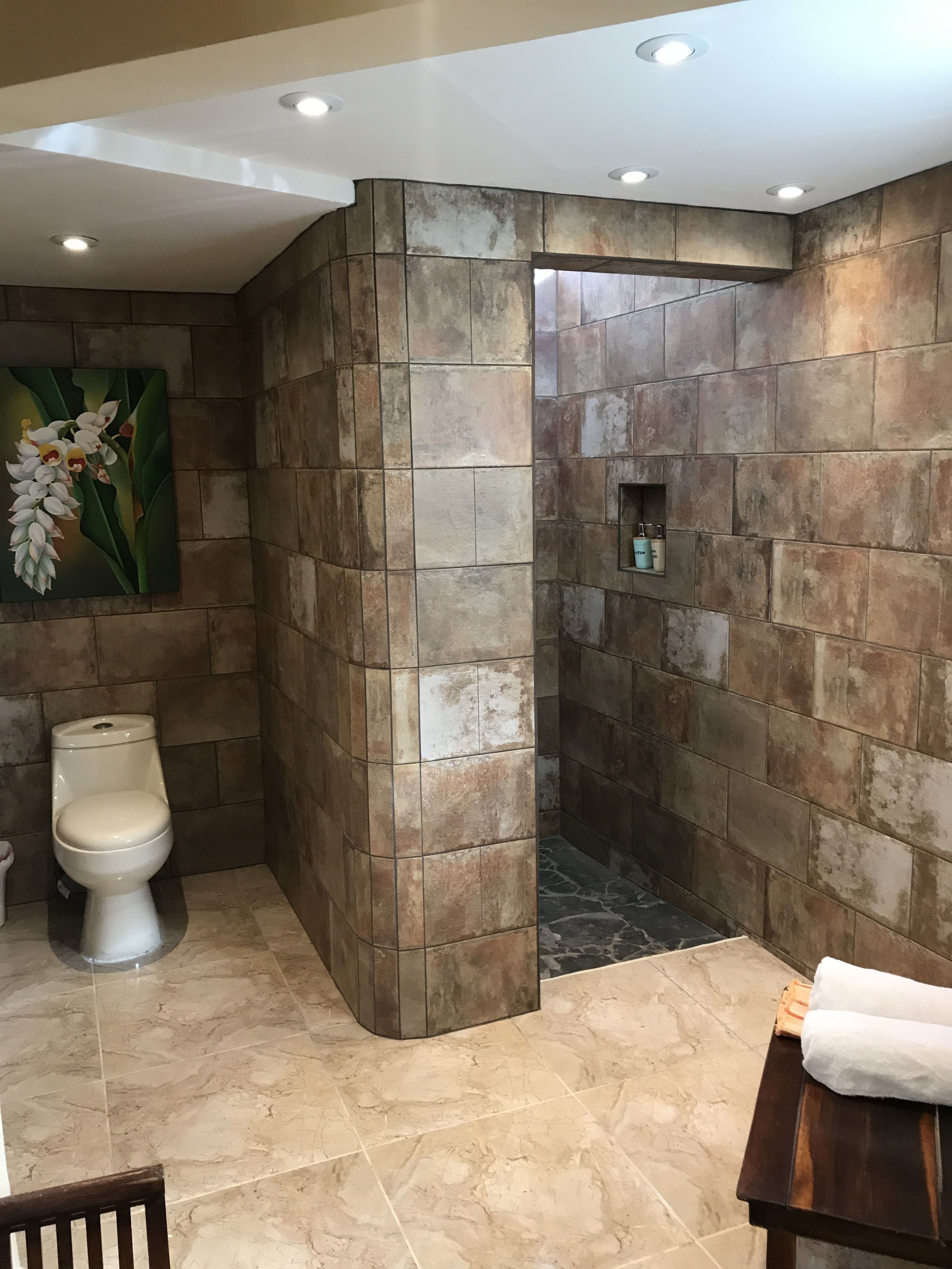 bungalow, 1 bedroom, ocean view | bathroom | shower, free toiletries, hair dryer, towels