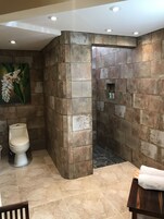 Ducha, artículos de tocador gratuitos, secador de pelo, toallas