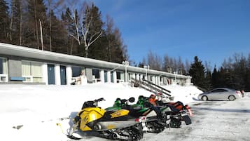 Snowmobile riding
