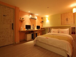 尊贵双人房 | 免费 WiFi、床单