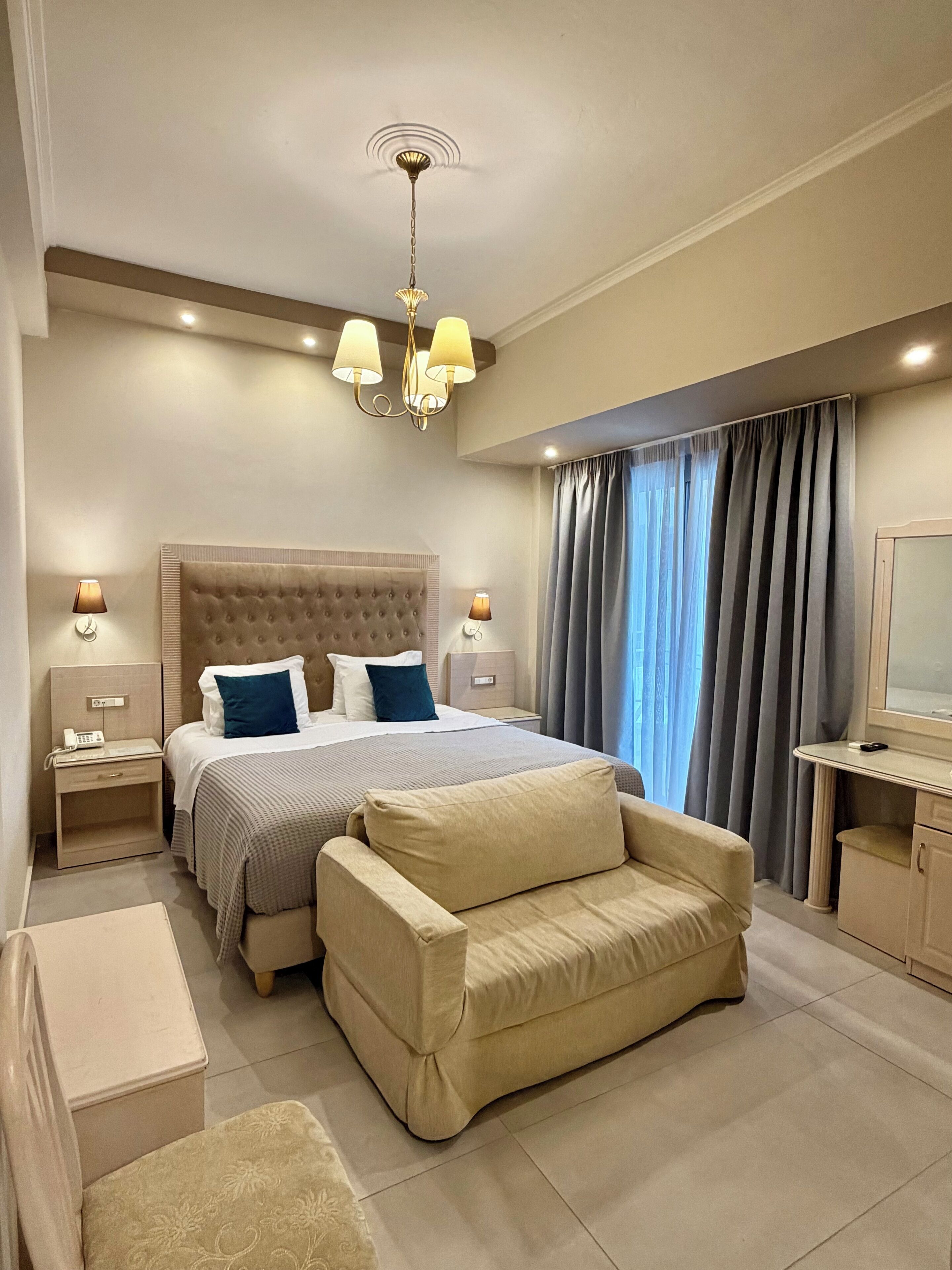 Minibar, in-room safe, desk, blackout curtains