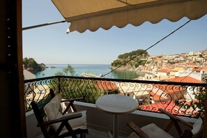 Studio, uitzicht op zee | Balkon