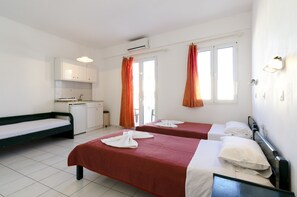 Studio (For 3) | Ilmainen Wi-Fi, vuodevaatteet