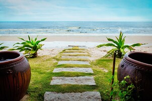 在海滩、海滩按摩