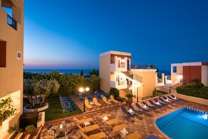 2 outdoor pools, pool umbrellas, sun loungers - Astra Village & Suites Crete (Hersonissos)