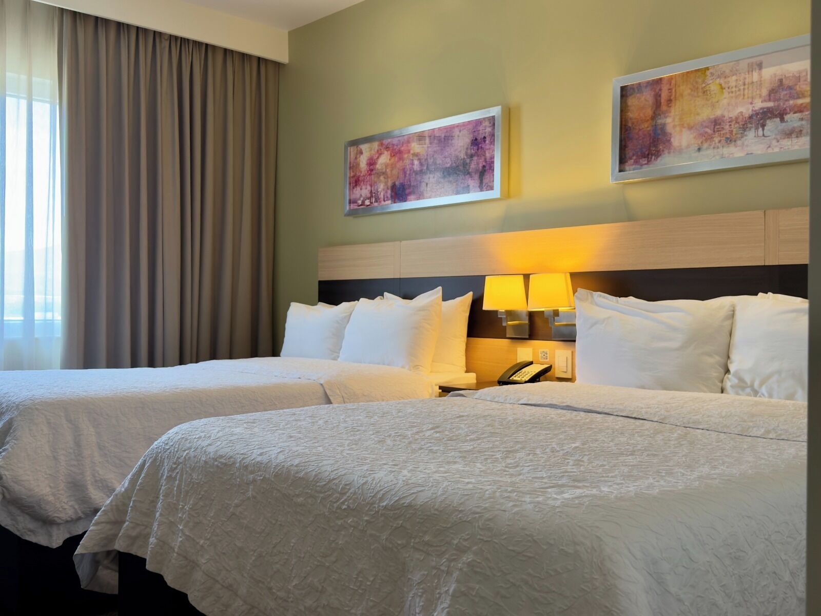 In-room safe, desk, laptop workspace, blackout curtains