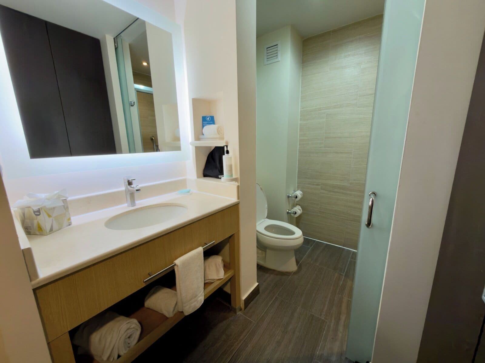 Zimmer, 1 King-Bett, Kühlschrank | Badezimmer