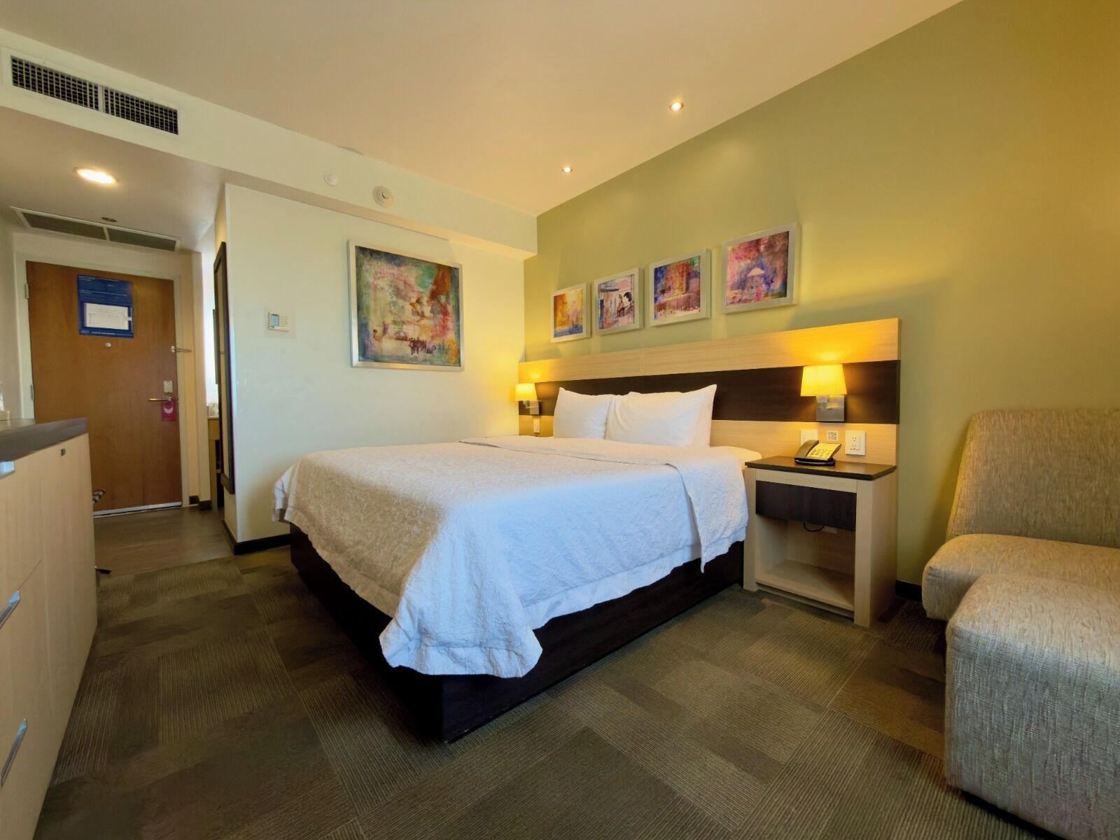 Room, 1 King Bed, Refrigerator | View from room