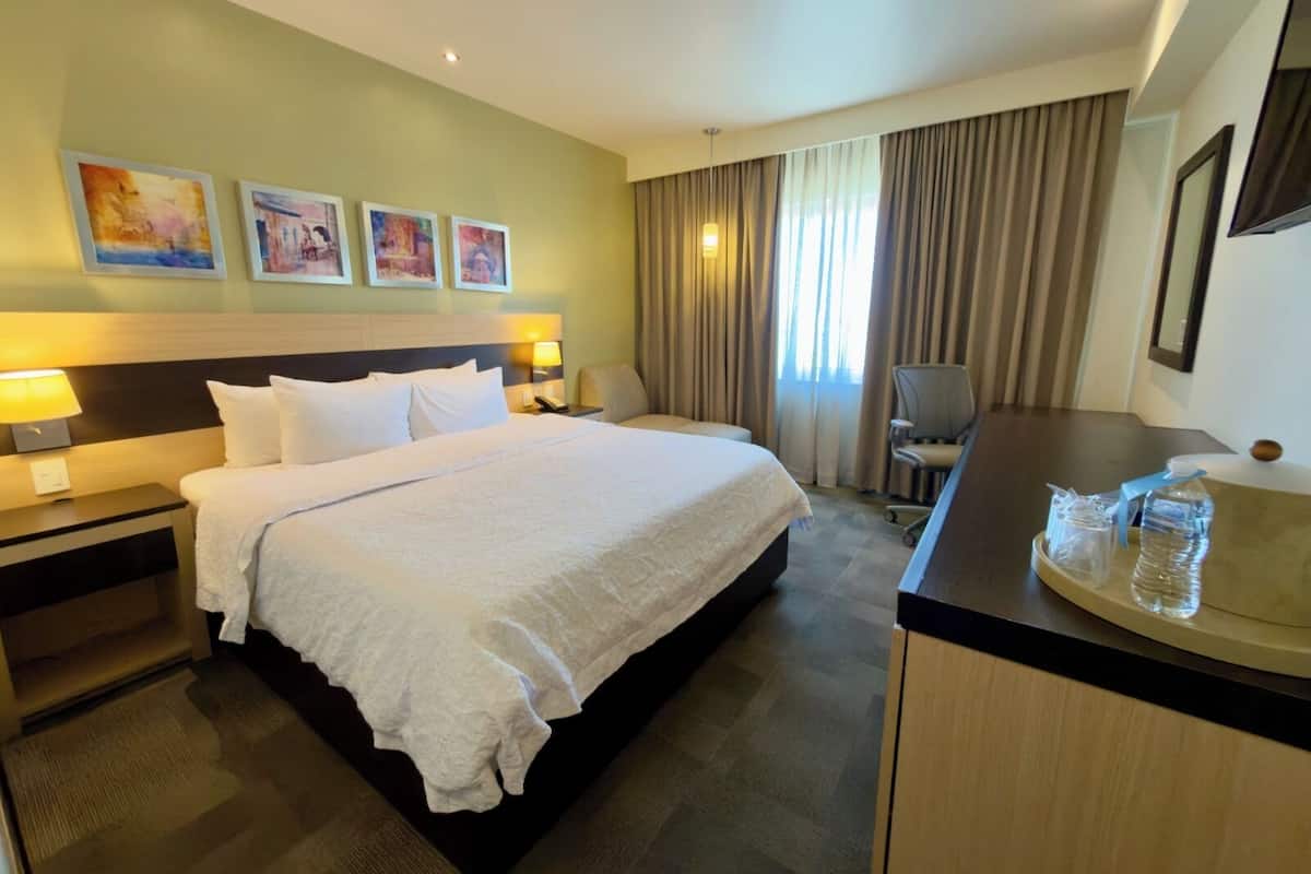 Room, 1 Katil Raja (King), Refrigerator | Peti besi dalam bilik, meja, ruang kerja komputer riba 