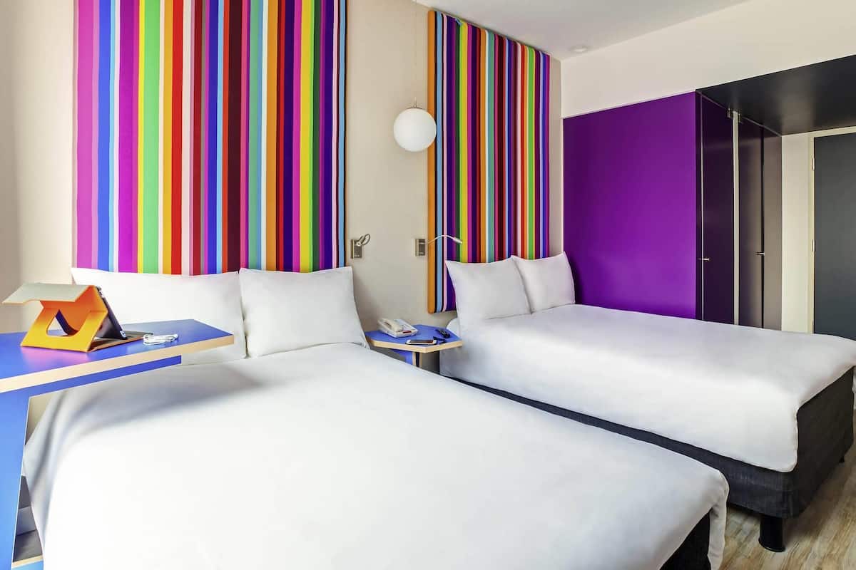 Standard Room, 2 Double Beds | Memory foam beds, individually decorated, desk, laptop workspace