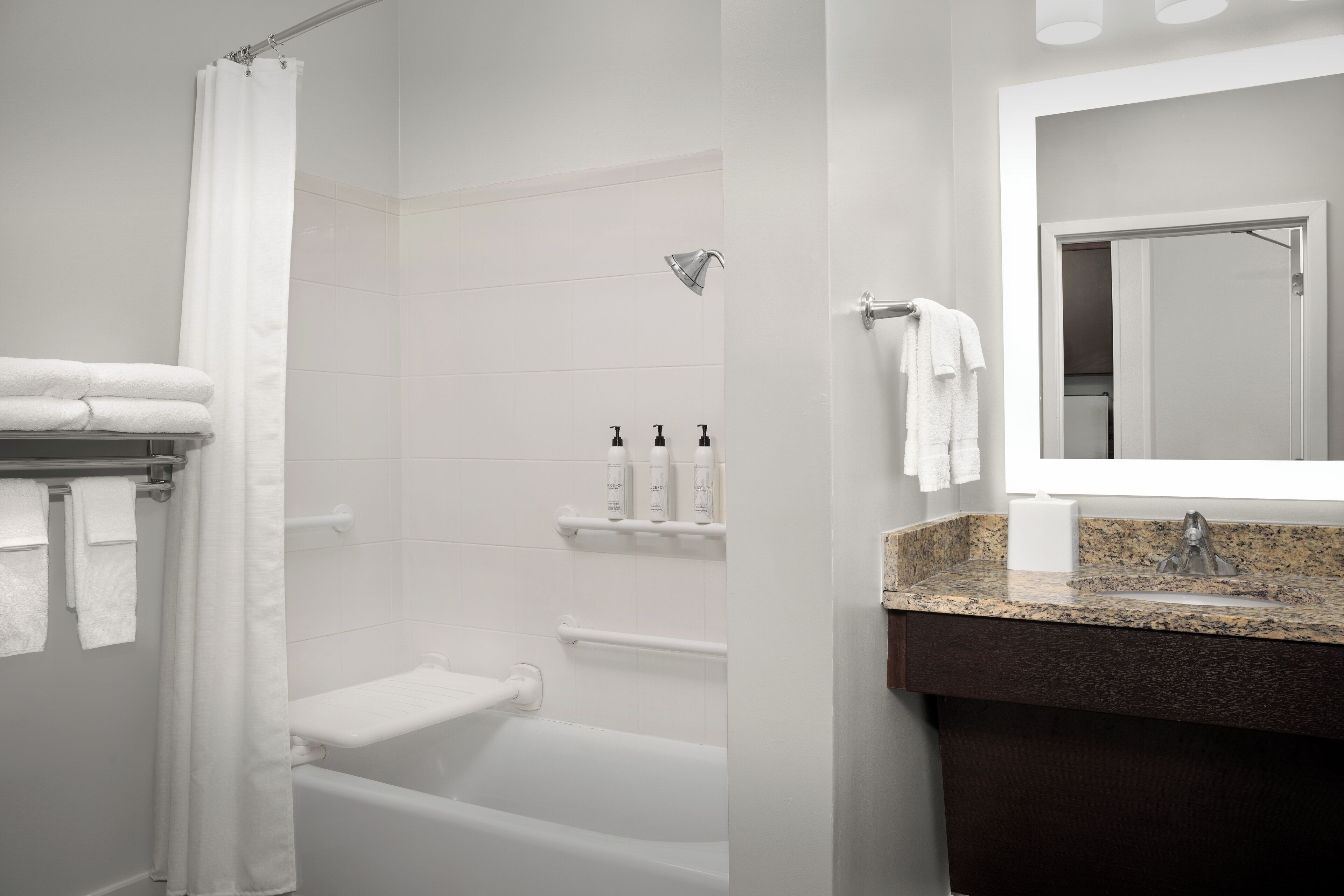 free toiletries, hair dryer, towels, soap