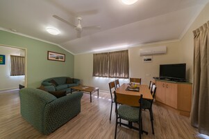 Apartment, 2 Bedrooms | Living area | 32-inch flat-screen TV with satellite channels, TV