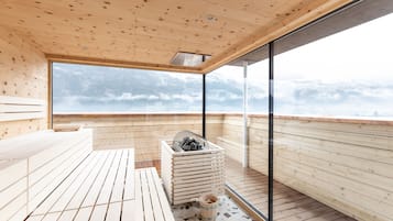 Sauna, hot tub, steam room, body treatments, body wraps, body scrubs