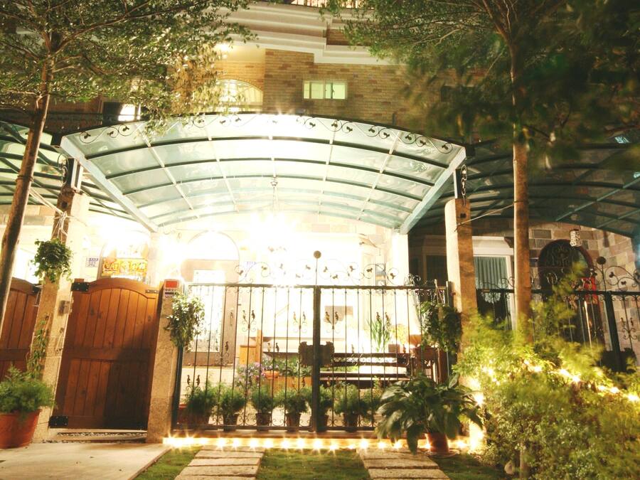 Front of property – evening/night