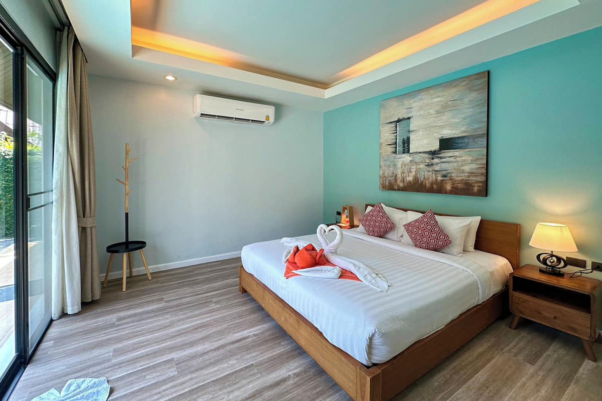 One-Bedroom Pool Villa | 1 slaapkamer, luxe beddengoed, een kluis op de kamer
