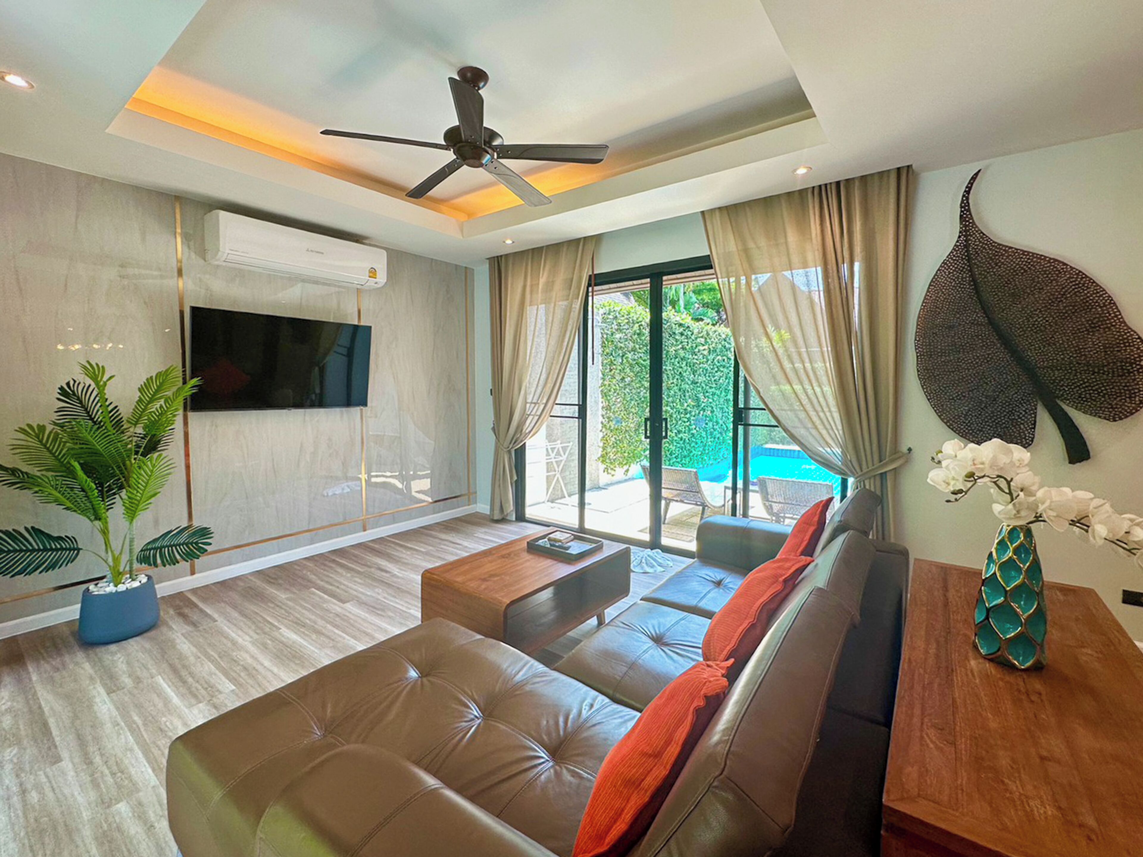 One-Bedroom Pool Villa | Coin séjour