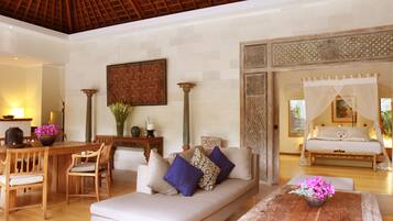 Royal Villa, 1 Bedroom, Private Pool | In-room safe, iron/ironing board, free WiFi, bed sheets