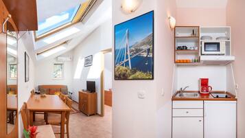 Studio, Bergblick (2-4) | Allergikerbettwaren, Zimmersafe, Bügeleisen/Bügelbrett