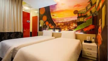 Tomannsrom – deluxe | Individuelt dekorert, blendingsgardiner, wi-fi (inkludert) og sengetøy