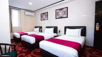 Desk, rollaway beds, free WiFi